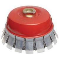 Brosse-boisseau &agrave; fils nou&eacute;s avec protecteur, 2-3/4" dia. x 5/8"-11 arbre Ottawa Fastener Supply
