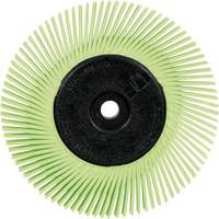 Scotch-Brite Type A Precision Radial Bristle Brush PN-RB with Adapter, Ceramic, 50+ Grit, 6" Dia. Ottawa Fastener Supply