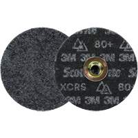 Meule &agrave; changement rapide Scotch-Brite &agrave; usage intensif pour le conditionnement de surface de pr&eacute;cision, HD- DN, 5" dia., Grain 80+, C&eacute;ramique Ottawa Fastener Supply