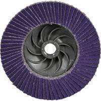 Cubitron 3 Conical  Flap Disc with Quick Change 1169F, 4-1/2" x 5/8"-11, Type T29, 80+ Grit, Ceramic Ottawa Fastener Supply