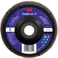 Cubitron 3 Conical  Flap Disc 1169F, 5" x 7/8", Type T29, 80+ Grit, Ceramic Ottawa Fastener Supply