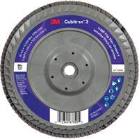 Cubitron 3 Flat Flap Disc with Quick Change 1169F, 6" x 5/8"-11, Type T27, 80+ Grit, Ceramic Ottawa Fastener Supply