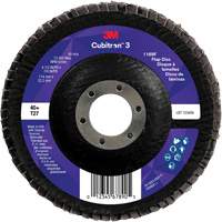 Cubitron 3 Flat Flap Disc 1169F, 4-1/2" x 7/8", Type T27, 40+ Grit, Ceramic Ottawa Fastener Supply