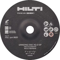 AG-D SP Premium Grinding Wheels, 5" x 1/4", 7/8" Arbor, Zirconium, Type 27 Ottawa Fastener Supply