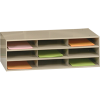 Data Organizers, Stationary, 9 Slots, Steel, 33-3/4" W x 11-5/8" D x 10-3/4" H Ottawa Fastener Supply