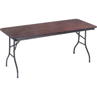 Folding Table, Rectangular, 72" L x 36" W, Laminate, Brown OA948 | Ottawa Fastener Supply
