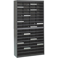 Heavy-duty Literature Organizers, Stationary, 72 Slots, Steel, 37-1/2" W x 12-3/4" D x 71" H Ottawa Fastener Supply