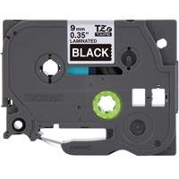 Syst&egrave;mes d'&eacute;tiquetage P-Touch, 9 mm x 314,96" ou 8 m, Blanc sur noir Ottawa Fastener Supply