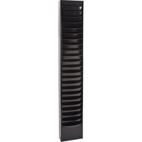 Literature Storage Racks, Stationary, 23 Slots, Steel, 9-3/4" W x 4-1/8" D x 65-1/2" H Ottawa Fastener Supply