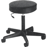 900 Series Task Stool, Mobile, Adjustable, 23" - 33", Vinyl Seat, Black Ottawa Fastener Supply