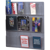 Literature Displays, Wall Mount, 6 Slots, Plastic, 30" W x 34-3/4" D x 34-3/4" H OD303 | Ottawa Fastener Supply