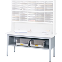 E-z Sort&reg; Mailroom Furniture-sorting Tables With Shelf-base Table With Shelf, 60" W x 28" D x 36" H, Laminate Ottawa Fastener Supply