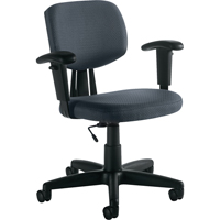 Task Chair, Fabric, Charcoal Ottawa Fastener Supply