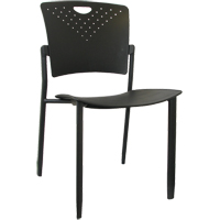 Chaises empilables MaxX StaxX, Polypropyl&egrave;ne, Hauteur 17-1/4", Capacit&eacute; 275 lb, Noir Ottawa Fastener Supply