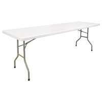 Folding Table, Rectangular, 96" L x 30" W, Polyethylene, White ON600 | Ottawa Fastener Supply