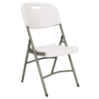 Folding Chairs, Polyethylene, White, 350 lbs. Weight Capacity ON602 | Ottawa Fastener Supply