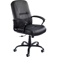 Serenity Big & Tall Chair, Leather, Black, 500 lbs. Capacity Ottawa Fastener Supply