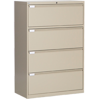 Classeur lat&eacute;ral, Acier, 4 tiroirs, 36" la x 18" p x 53-3/8" h, Beige Ottawa Fastener Supply