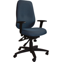 Cierra Petite Series Ergonomic Chairs, Fabric, Blue, 300 lbs. Capacity Ottawa Fastener Supply