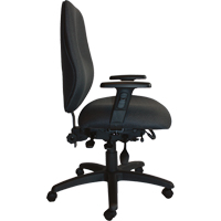 Cierra Heavy Duty Ergonomic Chairs, Fabric, Black, 400 lbs. Capacity Ottawa Fastener Supply