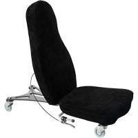 Flex 2™ Ergonomic Welding Chair, Mobile, Adjustable, 30", Fabric Seat, Black/Grey OP274 | Ottawa Fastener Supply