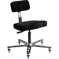 SF 160™ Ergonomic Welding Chair, Mobile, Adjustable, Fabric Seat, Black/Grey OP278 | Ottawa Fastener Supply