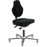 Vega™ Multi-Tilt Ergonomic Welding Chair, Fabric, Black/Grey OP281 | Ottawa Fastener Supply