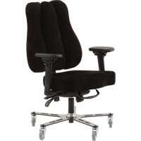 Vega™ Multi-Tilt Ergonomic Welding Chair, Fabric, Black/Grey OP281 | Ottawa Fastener Supply