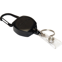 Self Retracting ID Badge and Key Reel, Zinc Alloy Metal, 24" Cable, Carabiner Attachment Ottawa Fastener Supply