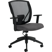 Task Chairs, Vinyl, Charcoal, 300 lbs. Capacity Ottawa Fastener Supply