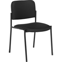 Armless Stacking Chairs, Fabric, 32" High, 300 lbs. Capacity, Black OP319 | Ottawa Fastener Supply