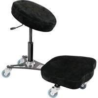 Flex™ Ergonomic Welding Chair, Mobile, Adjustable, Fabric Seat, Black/Grey OP427 | Ottawa Fastener Supply