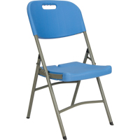 Folding Chair, Polyethylene, Blue, 350 lbs. Weight Capacity OP449 | Ottawa Fastener Supply