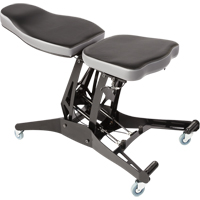 SF 150™ Ergonomic Welding Chair, Mobile, Adjustable, Fabric Seat, Black/Grey OP454 | Ottawa Fastener Supply