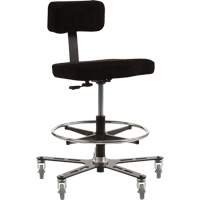 TF 160™ Ergonomic Welding Chair, Mobile, Adjustable, Fabric Seat, Black/Grey OP498 | Ottawa Fastener Supply