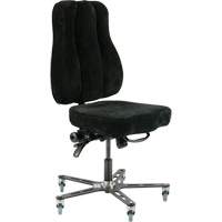 TF150 Welding Grade Ergonomic Chair, Suede, Black, 300 lbs. Capacity OP503 | Ottawa Fastener Supply