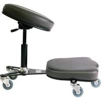 Chaise ergonomique Flex<sup>MC</sup>, Mobile, Ajustable, Vinyle Siège, Noir/gris OP510 | Ottawa Fastener Supply