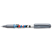 Dura-Ink&reg; #15 Permanent Marker, Fine, Silver Ottawa Fastener Supply