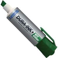 Marqueur &agrave; encre Dura-Ink WashAway, Vert, Pointe Ciseau Ottawa Fastener Supply