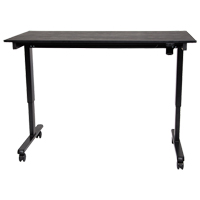 Bureau ajustable pour travail debout, , 45-1/4" h x 29-1/2" p, Noir Ottawa Fastener Supply
