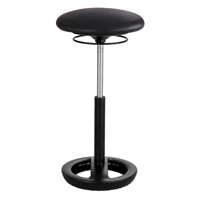 Twixt™ Ergonomic Chair, Stationary, Adjustable, 22" - 31-3/4", Polyester Mesh Seat, Black OP671 | Ottawa Fastener Supply