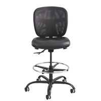 Tabouret robuste Vue, Vinyle, Noir, Capacit&eacute; 350 lb Ottawa Fastener Supply