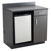 Modular Cabinet, Melamine, 39" H x 36" W x 25" D, Asian Night/Black Ottawa Fastener Supply