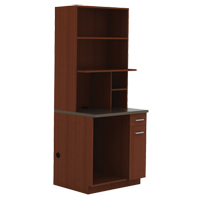 Modular Cabinet, Melamine, 39" H x 36" W x 25" D, Mahogany Ottawa Fastener Supply