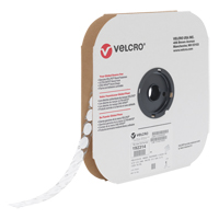 Velcoin<sup>®</sup> Fastener, Hook, 3/4" Dia., Adhesive, White OP766 | Ottawa Fastener Supply