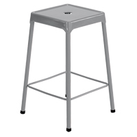 Counter Stool, Stationary, Fixed, 25", Steel Seat, Grey OP873 | Ottawa Fastener Supply