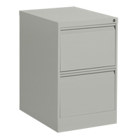 Vertical Filing Cabinet, Steel, 2 Drawers, 18-1/7" W x 25" D x 29" H, Grey Ottawa Fastener Supply