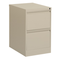 Vertical Filing Cabinet, Steel, 2 Drawers, 18-1/7" W x 25" D x 29" H, Beige Ottawa Fastener Supply