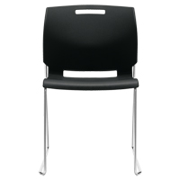 Chair, Plastic, 32-1/2" High, 300 lbs. Capacity, Black OP933 | Ottawa Fastener Supply