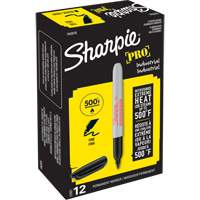 Pro Permanent Marker, Fine, Black Ottawa Fastener Supply